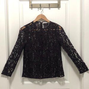 *NWOT* Aritzia Babaton Floral Lace Ian Blouse - Size XS